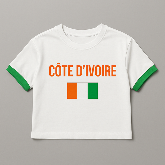 Crop Top Côte d’Ivoire – Édition Limitée Tu mises pas, tu manges pas
